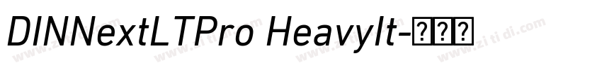 DINNextLTPro HeavyIt字体转换